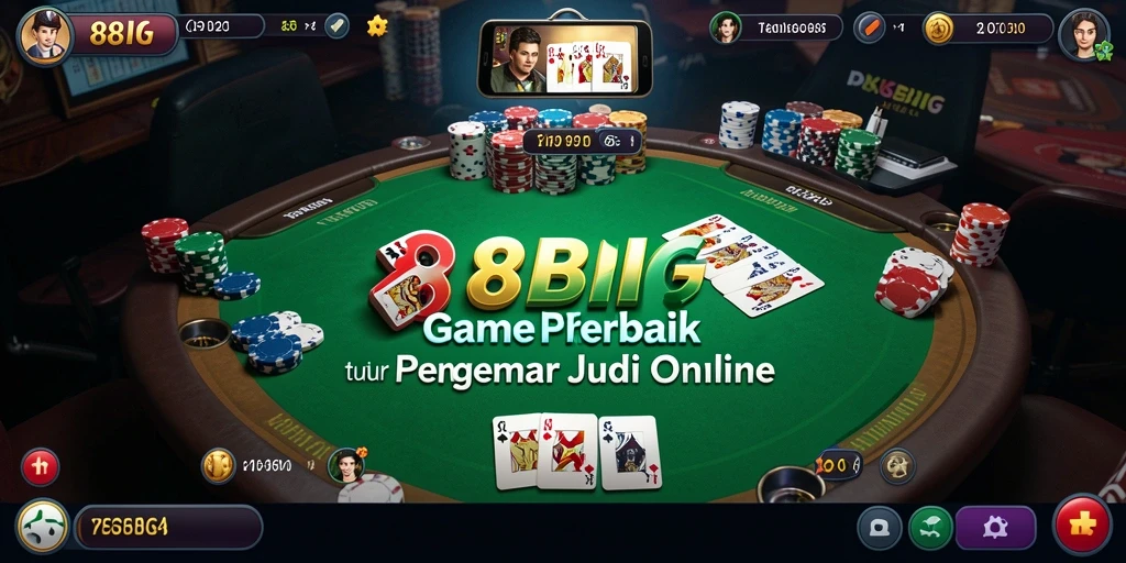 Tampilan menarik dari gameplay Poker di 88BIG