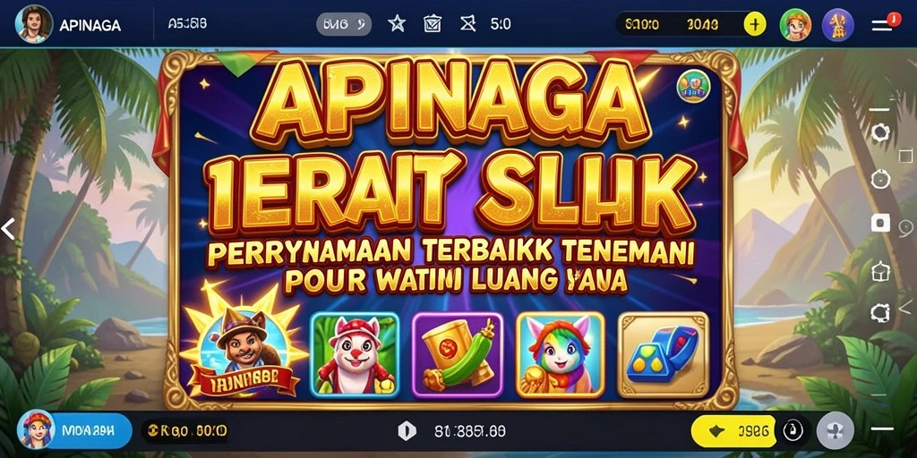 Tampilan menarik dari gameplay Slot APINAGA yang penuh warna.