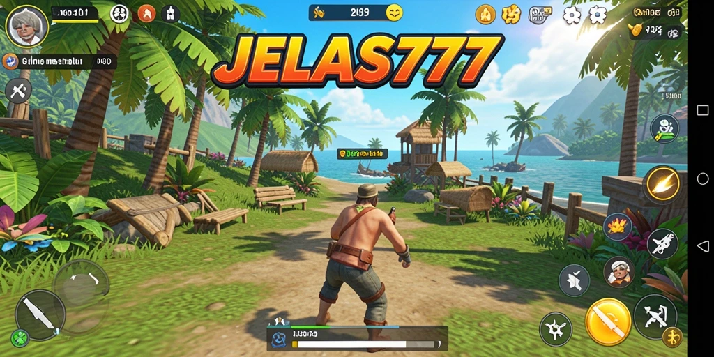Tampilan gameplay JELAS777 yang menghibur dan santai.