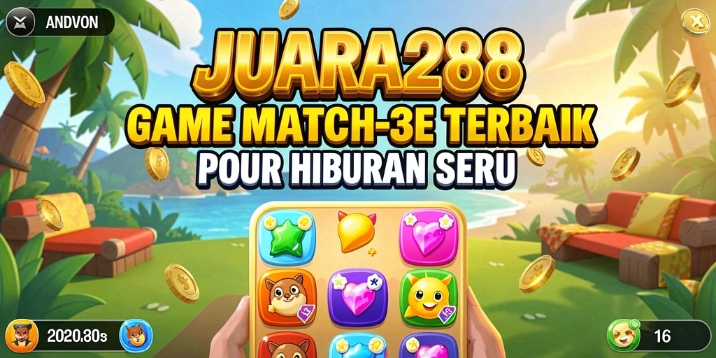 Screenshot gameplay JUARA288 yang menunjukkan keseruan mencocokkan permata.