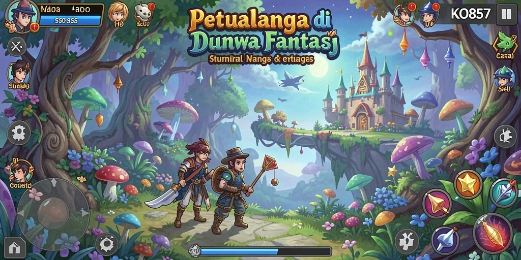 Gameplay menakjubkan dalam petualangan seru di KO857.