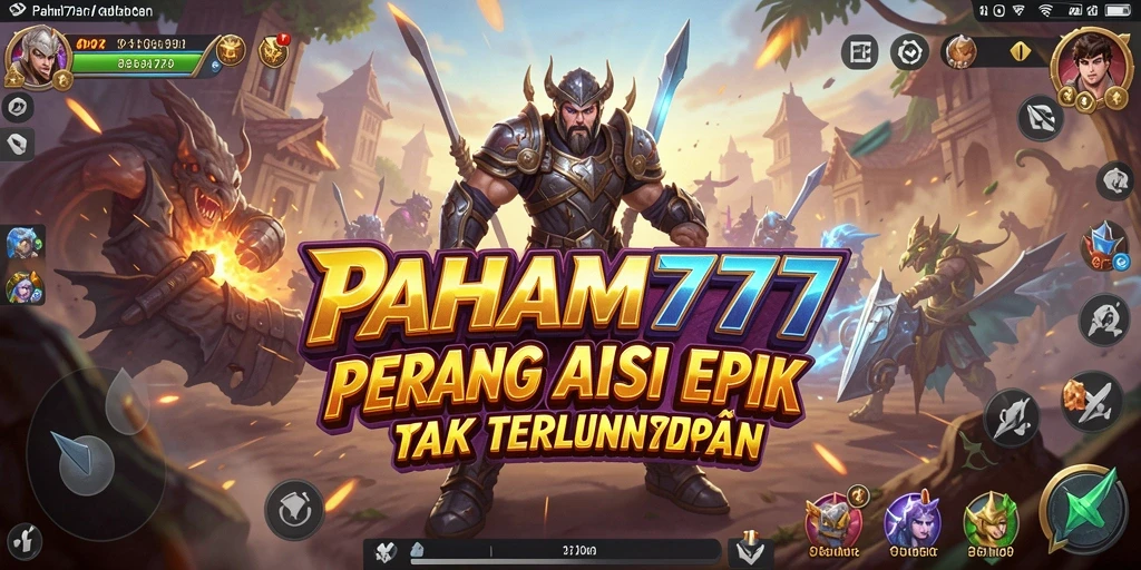 Tangkapan layar menunjukkan aksi mendebarkan dalam PAHAM777.