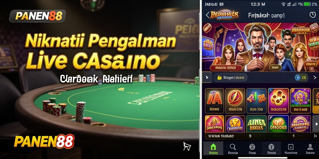 Gameplay Live Casino yang menarik dan interaktif.