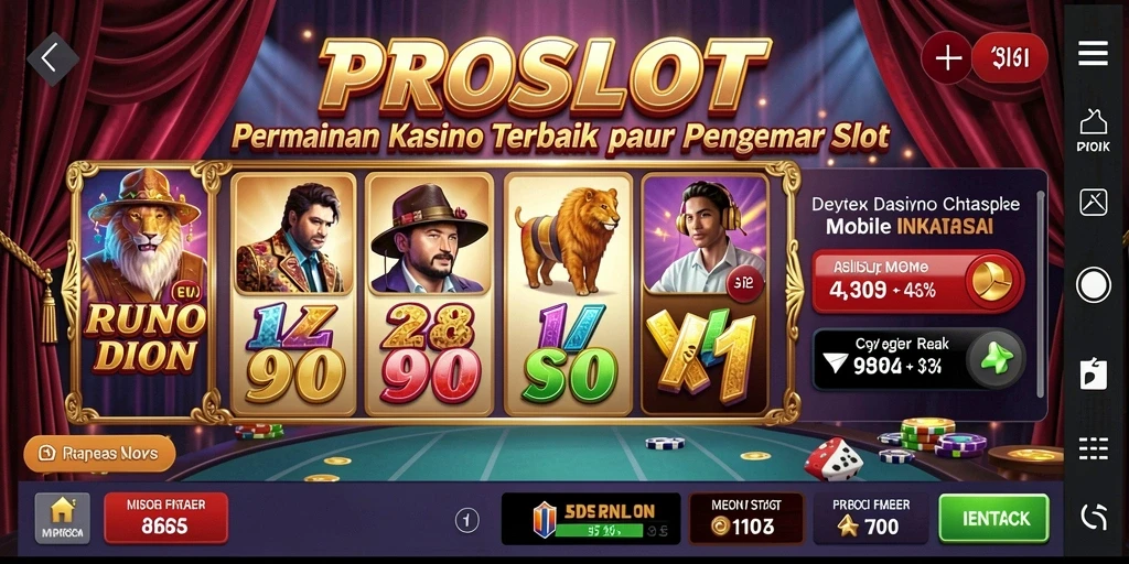 Tampilan menarik dari gameplay PROSLOT yang penuh warna dan menegangkan.