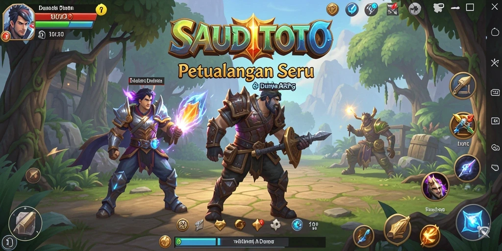 Tampilan gameplay ARPG yang mendebarkan dalam SAUDITOTO.